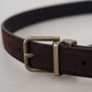 Dolce & Gabbana Elegant Italian Leather Belt with Metal Buckle