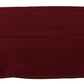 Dolce & Gabbana Maroon Silk Pleated Elastic Ear Strap One Size Face Mask