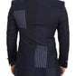 Dolce & Gabbana Elegant Navy Double Breasted Wool Blazer