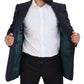 Dolce & Gabbana Elegant Navy Slim Fit Wool Blazer