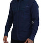 Dolce & Gabbana Elegant Blue Slim Fit Cotton Dress Shirt