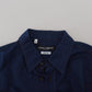 Dolce & Gabbana Elegant Blue Slim Fit Cotton Dress Shirt