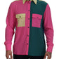 Dolce & Gabbana Elegant Multicolor Silk Button-Down Shirt