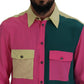 Dolce & Gabbana Elegant Multicolor Silk Button-Down Shirt