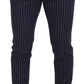 Dolce & Gabbana Sophisticated Blue Wool Blend Trousers