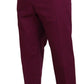 Dolce & Gabbana Elegant Magenta Cotton Stretch Pants