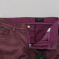 Dolce & Gabbana Elegant Magenta Cotton Trousers