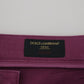 Dolce & Gabbana Elegant Magenta Cotton Trousers