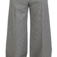 Dolce & Gabbana Elegant Wool-Mohair Black White Trousers