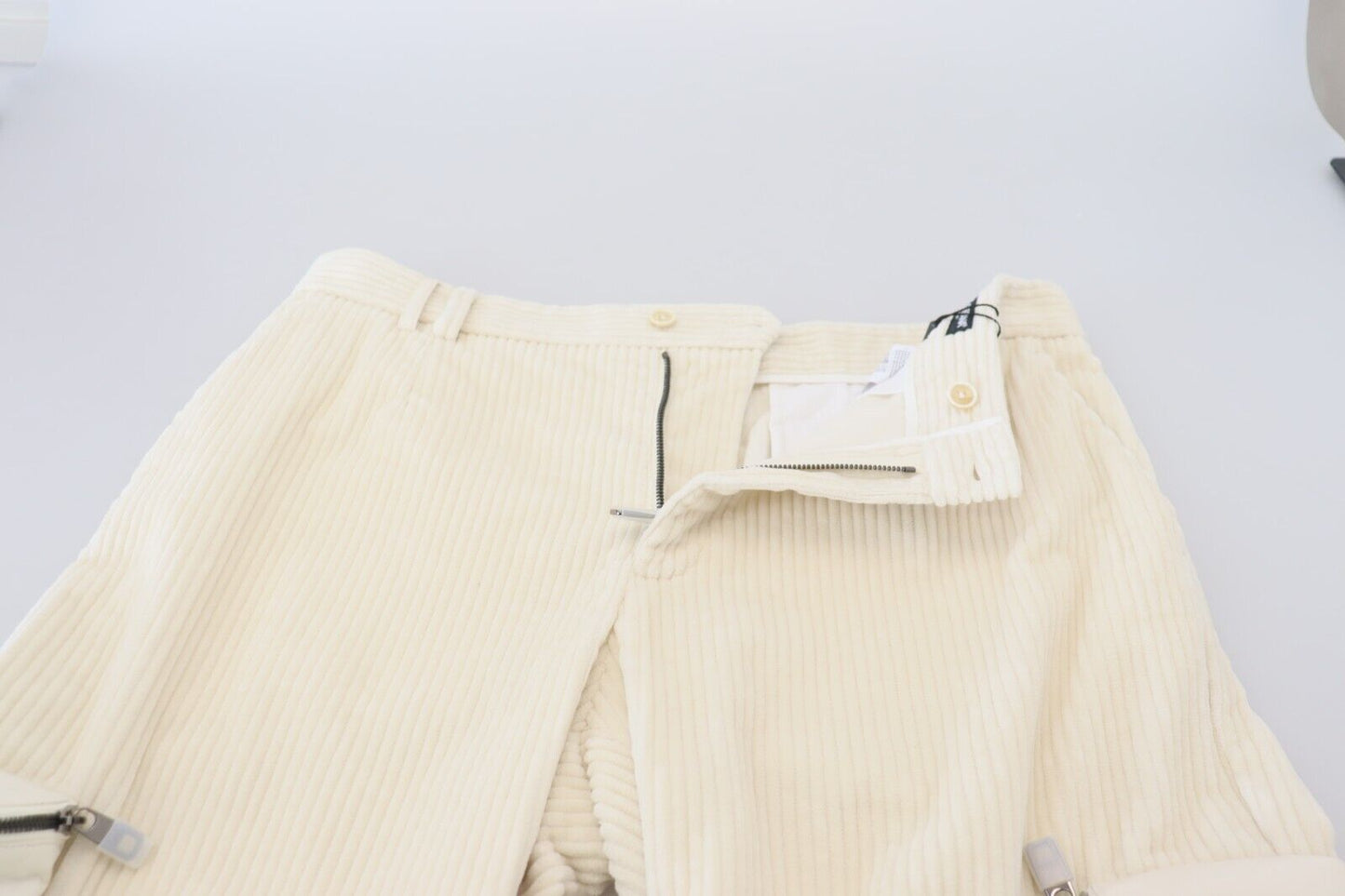 Dolce & Gabbana Elegant Off White Cotton Blend Pants