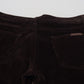 Dolce & Gabbana Elegant Brown Silk Blend Trousers