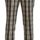 BENCIVENGA Chic Multicolor Checkered Cotton Pants