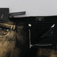 Dolce & Gabbana Elegant Black Gold Dust Jeans