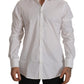 Dolce & Gabbana Elegant White Slim Fit Cotton Dress Shirt