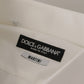 Dolce & Gabbana Elegant White Slim Fit Cotton Dress Shirt