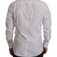 Dolce & Gabbana Elegant Slim Fit White Martini Dress Shirt