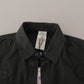 GF Ferre Sleek Dark Gray Cotton Casual Shirt