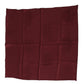 Dolce & Gabbana Maroon Silk Crown Square Wrap Handkerchief Scarf