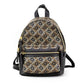 Marc Jacobs Signet Mini Black Logo Printed Leather Shoulder Backpack Bookbag