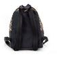 Marc Jacobs Signet Mini Black Logo Printed Leather Shoulder Backpack Bookbag