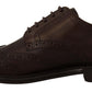 Dolce & Gabbana Brown Leather Oxford Wingtip Formal Derby