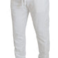 Dolce & Gabbana Elegant White Cotton Sweatpants