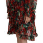 Dolce & Gabbana Elegant Multicolor A-Line Silk Dress