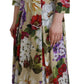 Dolce & Gabbana Exquisite Floral Collared Midi Dress