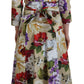 Dolce & Gabbana Exquisite Floral Collared Midi Dress