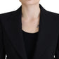 Dolce & Gabbana Elegant Black Stretch Wool Blazer