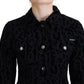 Dolce & Gabbana Chic Leopard Pattern Denim Jacket