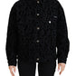 Dolce & Gabbana Chic Leopard Print Button Down Denim Jacket