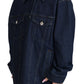 Dolce & Gabbana Elegant Blue Denim Button-Down Jacket