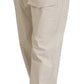 Dolce & Gabbana Elegant Beige Cotton Trousers