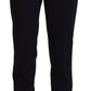 Dolce & Gabbana Elegant Black Wool-Silk Blend Trousers