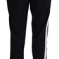 Dolce & Gabbana Elegant Black Wool-Silk Blend Trousers