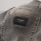 Dolce & Gabbana Elegant Gray Washed Cotton Stretch Jeans