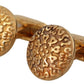 Dolce & Gabbana Elegant Gold Plated Brass Men's Cufflinks