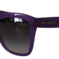 Dolce & Gabbana Elegant Purple Gradient Lens Sunglasses