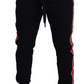 Dolce & Gabbana Chic Black Jogging Sweatpants with Red Detail