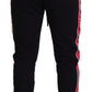 Dolce & Gabbana Chic Black Jogging Sweatpants with Red Detail