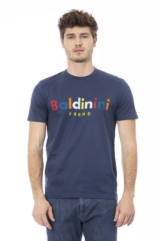 Baldinini Trend Blue Cotton Men T-Shirt