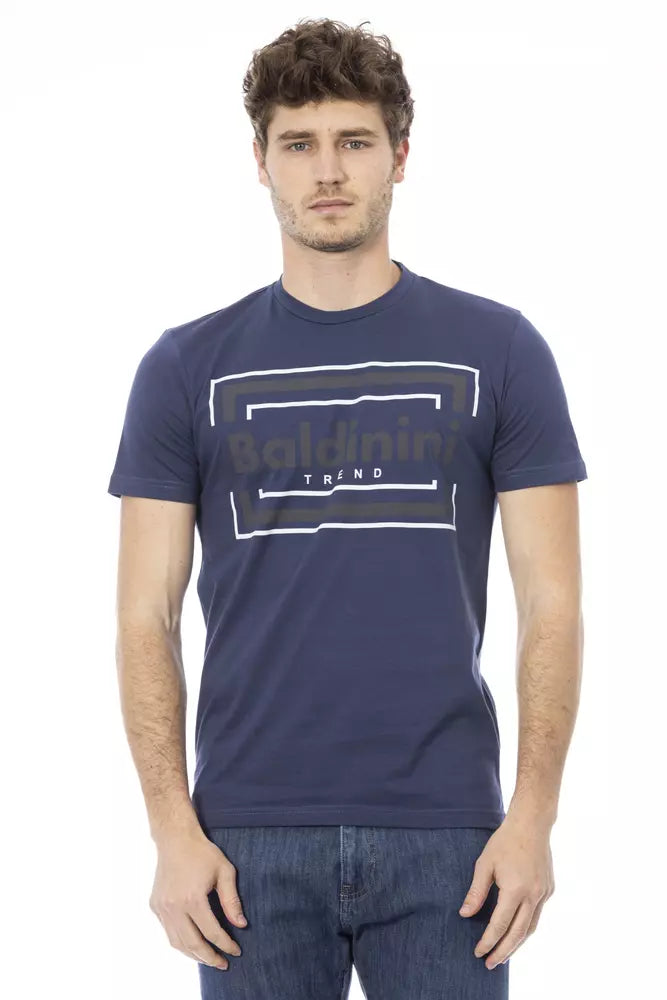 Baldinini Trend Blue Cotton Men T-Shirt