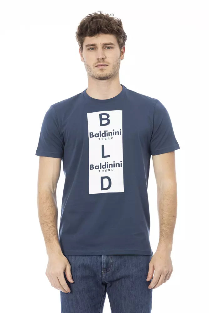 Baldinini Trend Blue Cotton Men T-Shirt