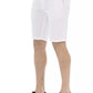 Baldinini Trend White Cotton Men Bermuda Shorts