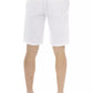 Baldinini Trend White Cotton Men Bermuda Shorts