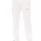 Baldinini Trend White Cotton Men Cargo Pant