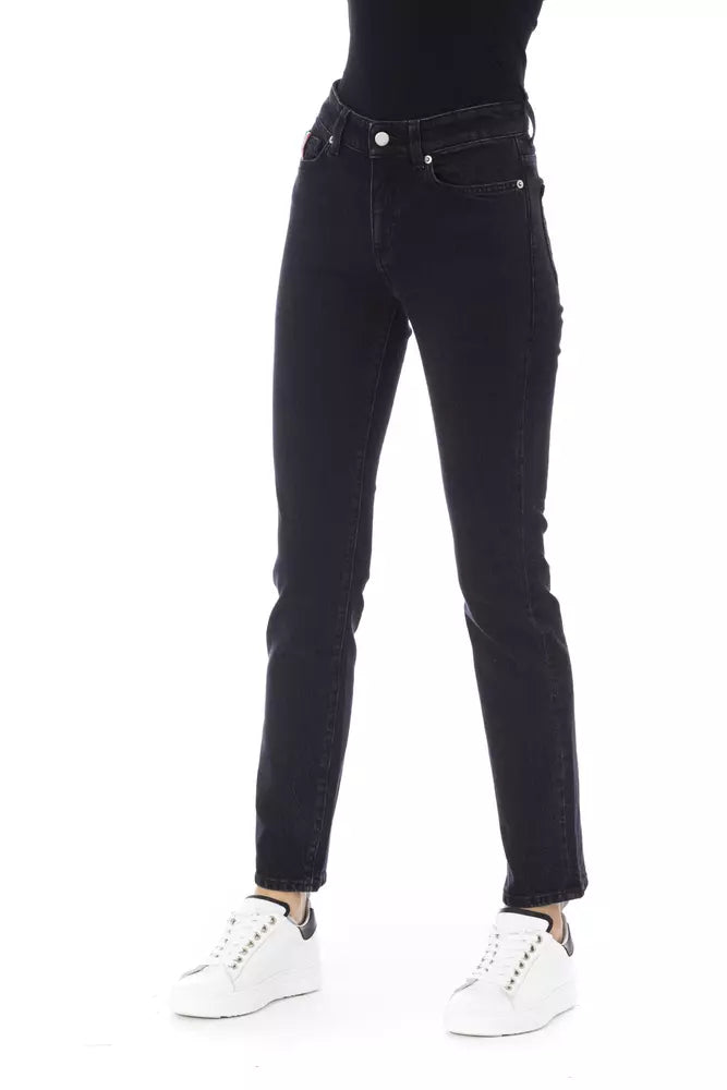 Baldinini Trend Black Cotton Women Jeans