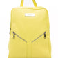 Baldinini Trend Yellow Leather Women Backpack