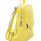 Baldinini Trend Yellow Leather Women Backpack